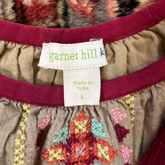 Garnet Hill Embroidered Dress, size L (roughly a 10) - Picture 3 of 4